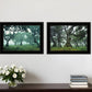 Set Of Two Enchanted Forest 2 Black Framed Print Wall Art
