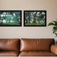Set Of Two Enchanted Forest 2 Black Framed Print Wall Art