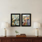 Set Of Two Blue Heron Duet Black Framed Print Wall Art