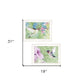 Set Of Two Humming Bird 1 and 2 White Framed Print Wall Art