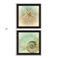Set Of Two The Sea I and Sea II 1 Black Framed Print Wall Art