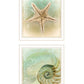 Set Of Two The Sea I and Sea II 2 White Framed Print Wall Art