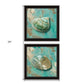Set Of Two Azurica I and Sea II 1 Black Framed Print Wall Art