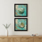 Set Of Two Azurica I and Sea II 1 Black Framed Print Wall Art