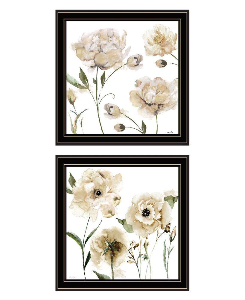 Set Of Two Brittany I and Sea II 2 Black Framed Print Wall Art