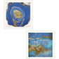 Set Of Two Perisse Cobalt 2 White Framed Print Wall Art
