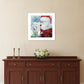 Santas Tree Star 1 White Framed Print Wall Art