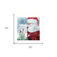 Santas Tree Star 1 White Framed Print Wall Art
