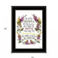 Charming Garden 1 Black Framed Print Wall Art