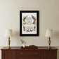 Charming Garden 1 Black Framed Print Wall Art