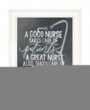 A Nurses Heart 1 White Framed Print Wall Art