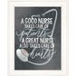 A Nurses Heart 1 White Framed Print Wall Art