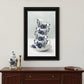 Tea Tower Blue 1 White Framed Print Kitchen Wall Art