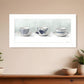 Cups and Saucers 1 White Framed Print Wall Art