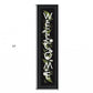 Black Floral Welcome Sign Framed Wall Art