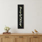 Black Floral Welcome Sign Framed Wall Art
