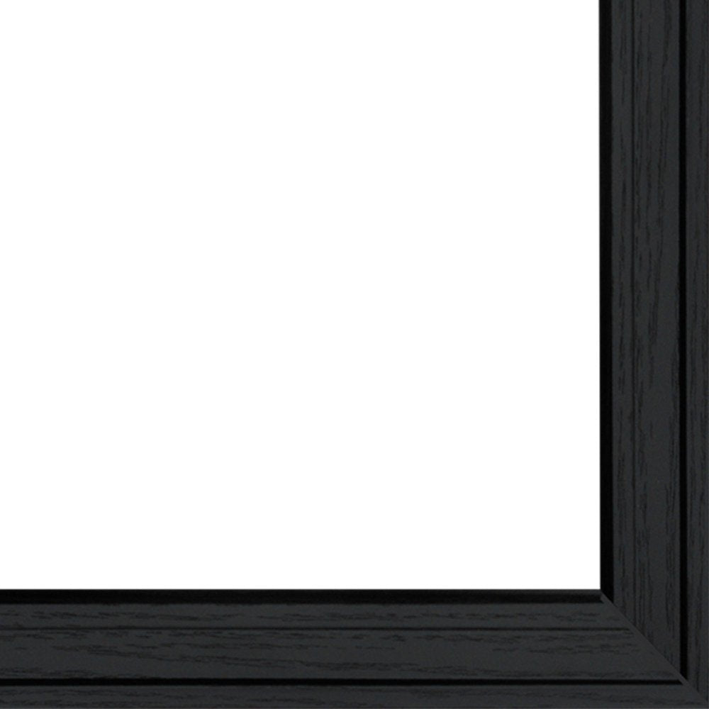 Black And White Floral Welcome Sign Framed Wall Art