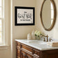 The Best Seat in the House 2 Black Framed Print Bathroom Wall Art