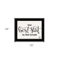 The Best Seat in the House 2 Black Framed Print Bathroom Wall Art