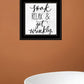 Lets Get Wrinkly 2 Black Framed Print Bathroom Wall Art