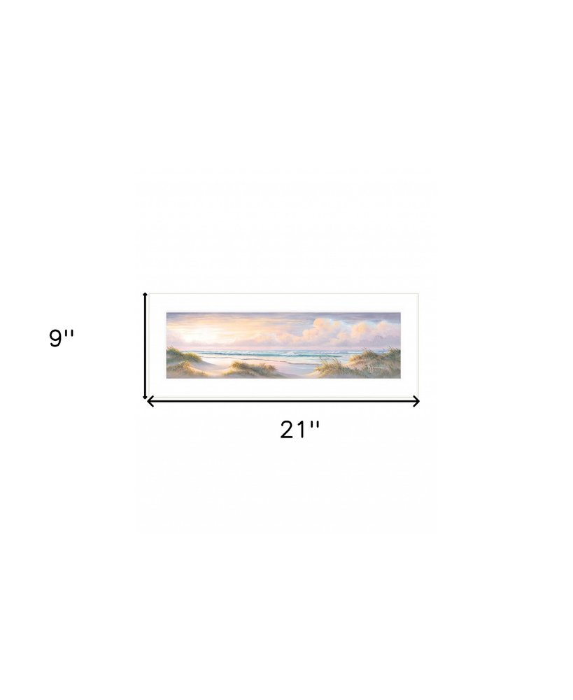 Seascape II 1 White Framed Print Wall Art