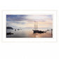 BAR HARBOR SILHOUETTES 1 White Framed Print Wall Art