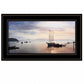 BAR HARBOR SILHOUETTES 1 White Framed Print Wall Art