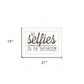 No Selfies in the Bathroom 5 White Framed Print Bathroom Wall Art