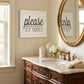 Please Seat Yourself 2 White Framed Print Wall Art