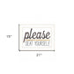 Please Seat Yourself 2 White Framed Print Wall Art