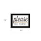 Please Seat Yourself 3 Black Framed Print Wall Art