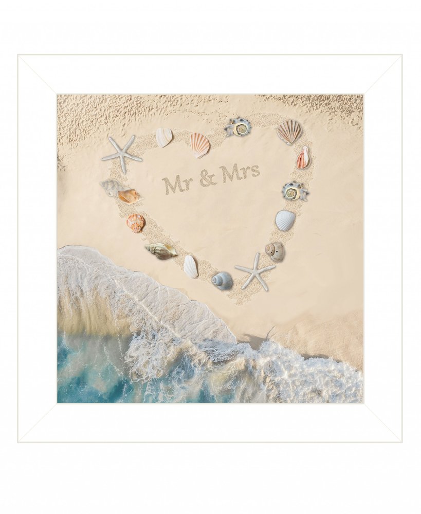 Marriage is a Beach 3 Black Framed Print Wall Art