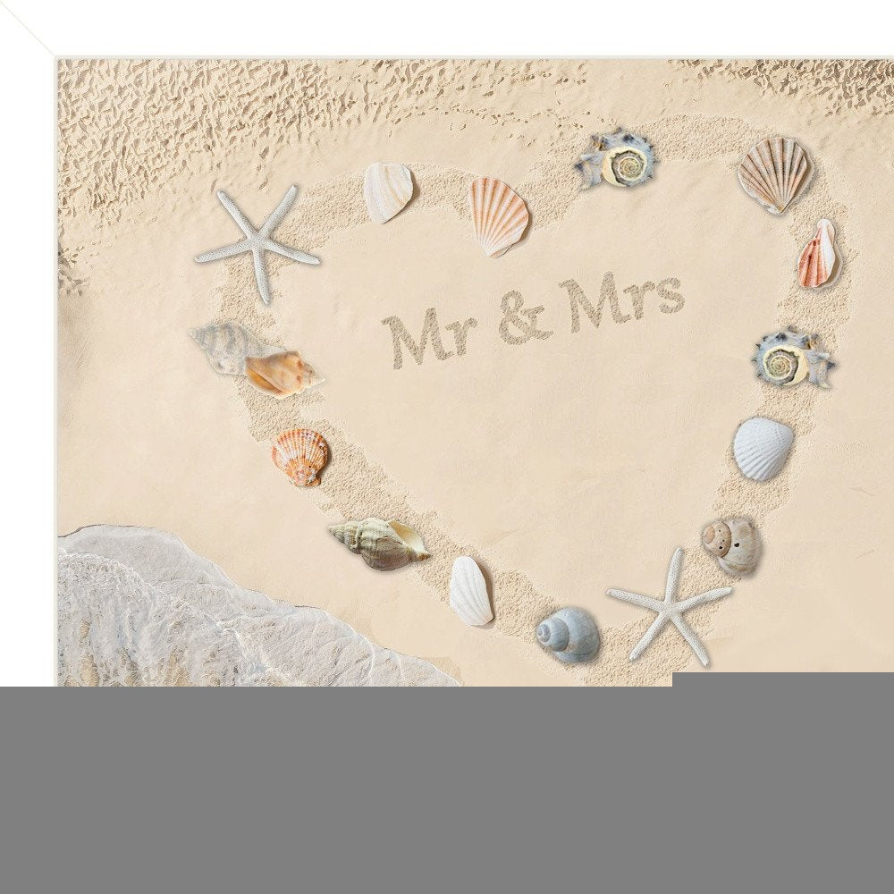 Marriage is a Beach 2 White Framed Print Wall Art