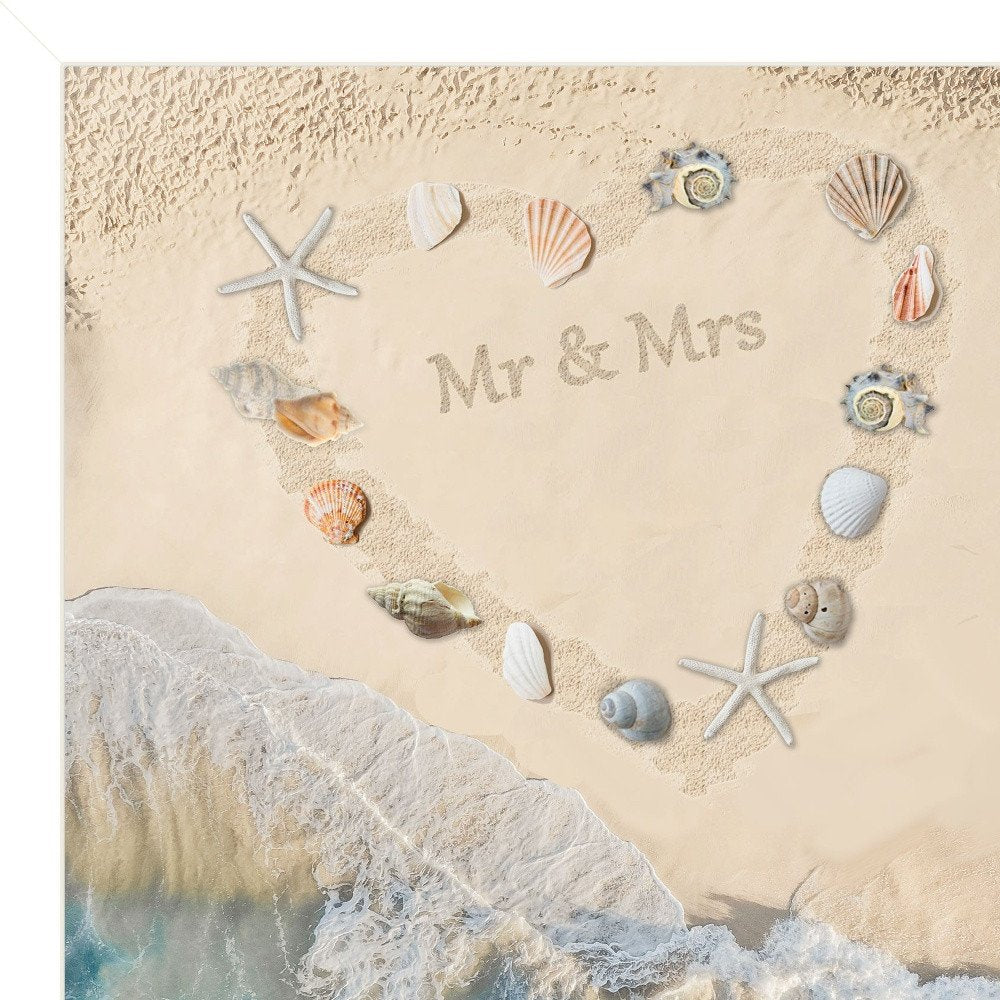 Marriage is a Beach 3 Black Framed Print Wall Art
