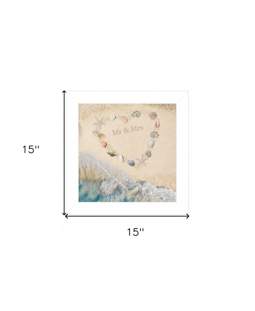 Marriage is a Beach 3 Black Framed Print Wall Art
