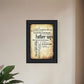 Father Says Black Framed Print Wall Art