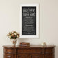 Recipe for a Happy Home 1 White Framed Print Wall Art