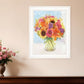 Vases with Flowers 1 White Framed Print Wall Art