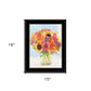 Vases with Flowers 1 Black Framed Print Wall Art