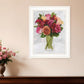 Vases with Flowers II 1 White Framed Print Wall Art