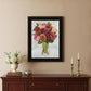 Vases with Flowers II 2 Black Framed Print Wall Art