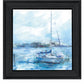 Serenity Sloop 2 Black Framed Print Wall Art