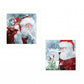Set Of Two Santas Blessings 5 White Framed Print Wall Art