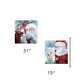 Set Of Two Santas Blessings 5 White Framed Print Wall Art