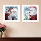 Set Of Two Santas Blessings 5 White Framed Print Wall Art