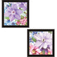 Set Of Two Clematis Black Framed Print Wall Art