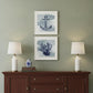 Set Of Two The Beach Coastal 1 White Framed Print Wall Art