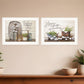 Set Of Two Choose Joy White Framed Print Wall Art