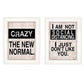 Set Of Two The New Normal White Framed Print Wall Art