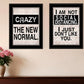 Set Of Two The New Normal White Framed Print Wall Art